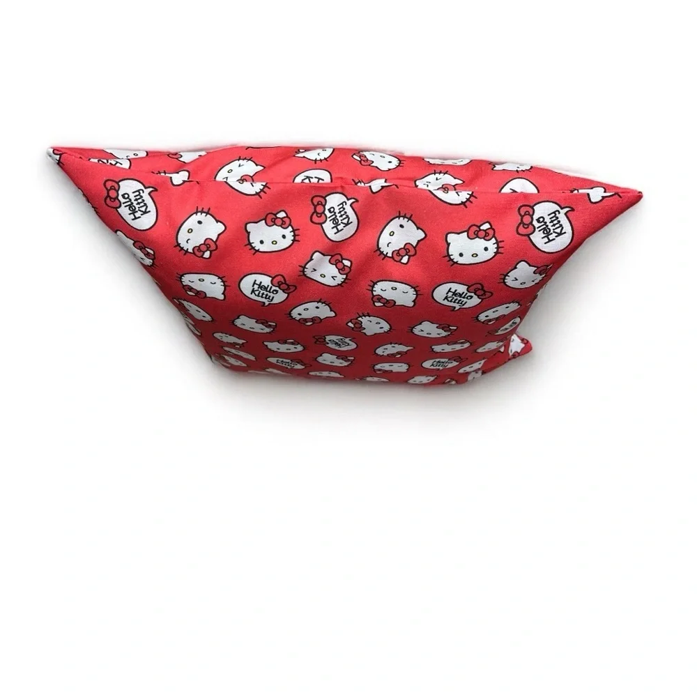 Hand Crafted Accent Pillow Cover Hello Kitty White Decorative Pillow cover only